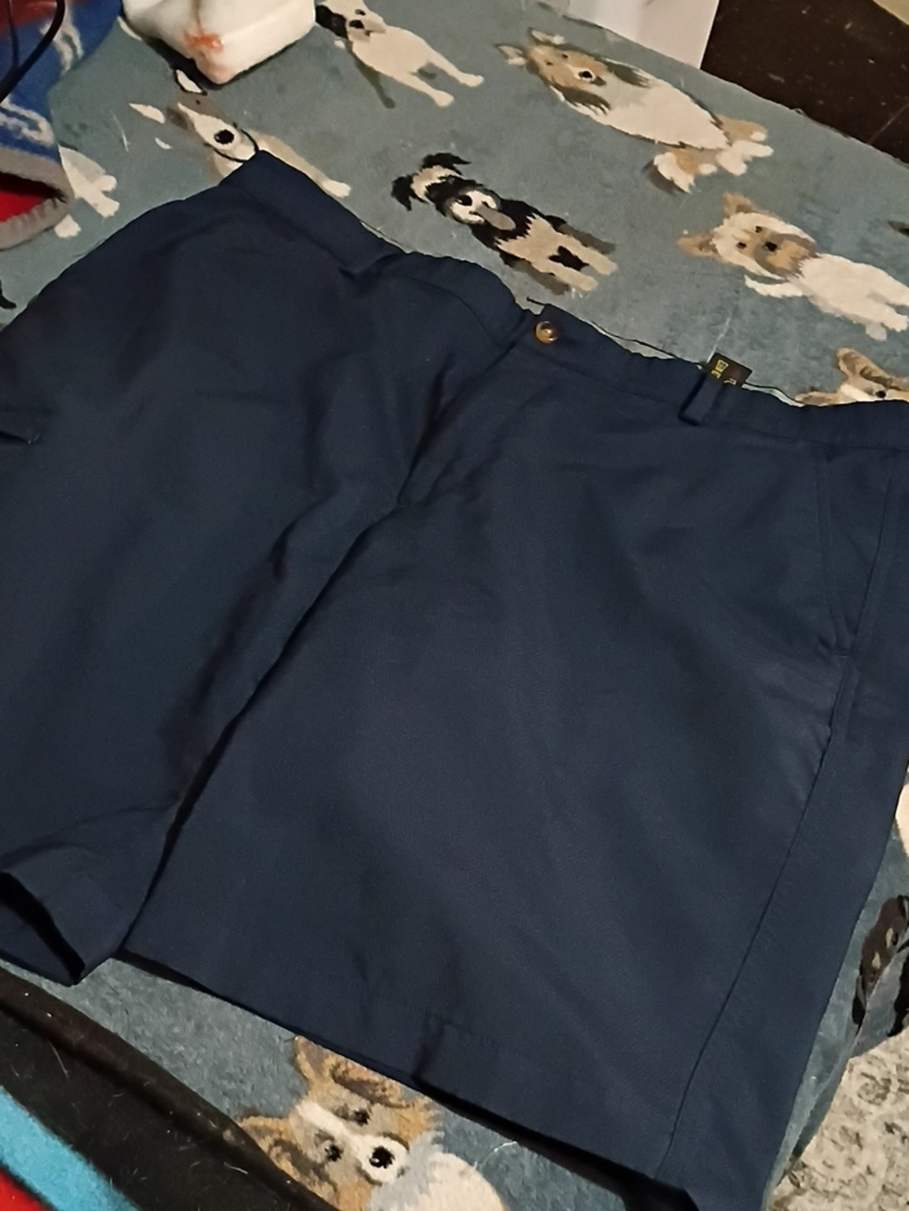 Greg Norman Collection Navy Flat-Front Golf Shorts-m2